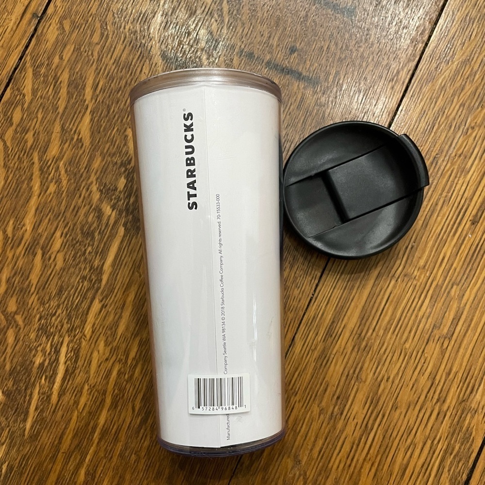 Starbucks Plastic Cup with Lid 16 oz - New - Picture 2 of 4